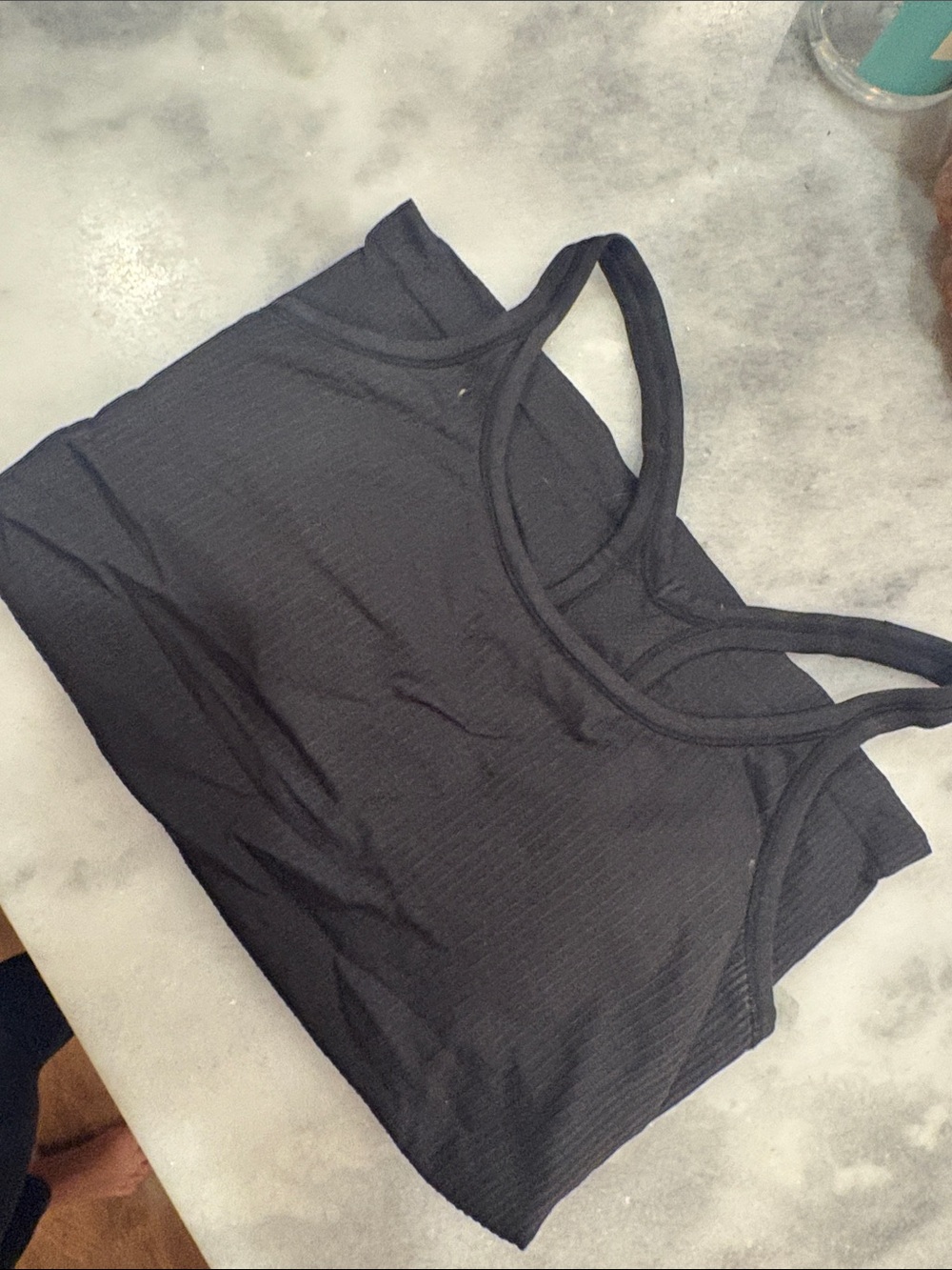 Lululemon Black Ribbed Tank